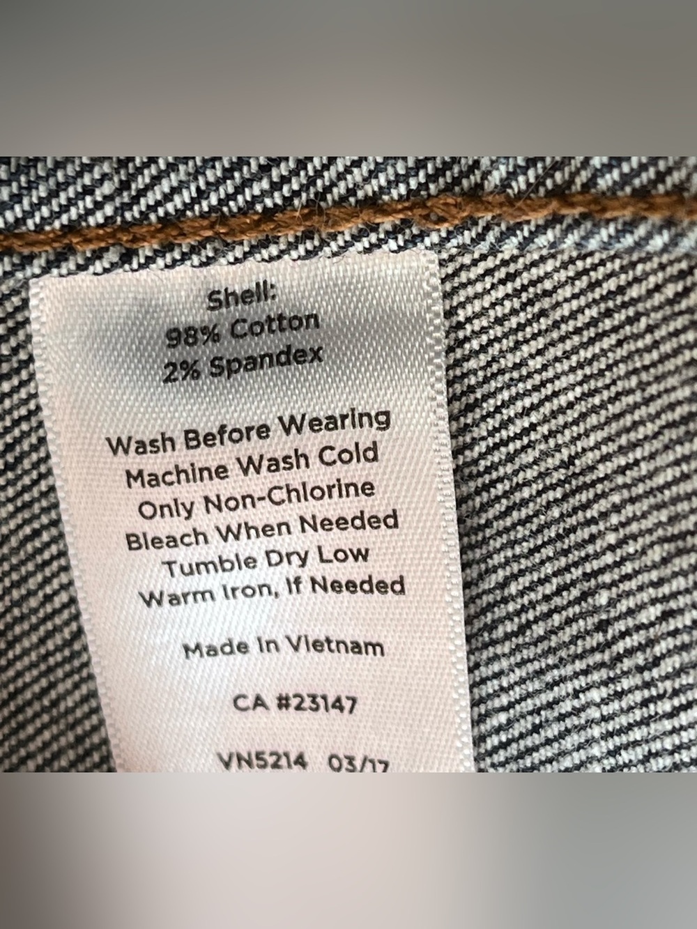 Talbots Dark Blue Denim Ruffle-Front Jacket woman’s / Jeans - Picture 4 of 7
